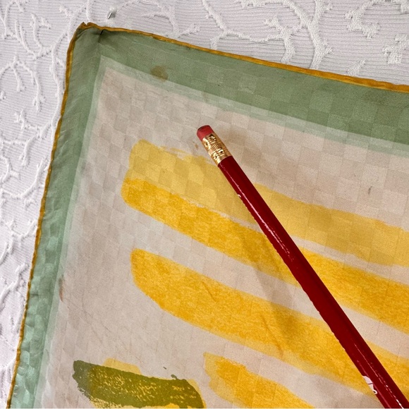 Scarves By Vera Neumann Japan Silk Lightweight Vintage Scarfs Sailboat Trees - Picture 7 of 8